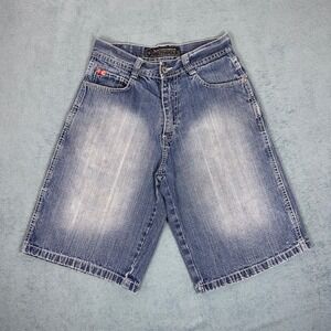 Southpole‎ Denim Shorts Baggy Fit Y2K Skater Style Blue Wash Men's Size 29